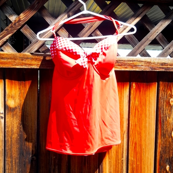 Freya Red and white checkered tankini - Picture 5 of 10